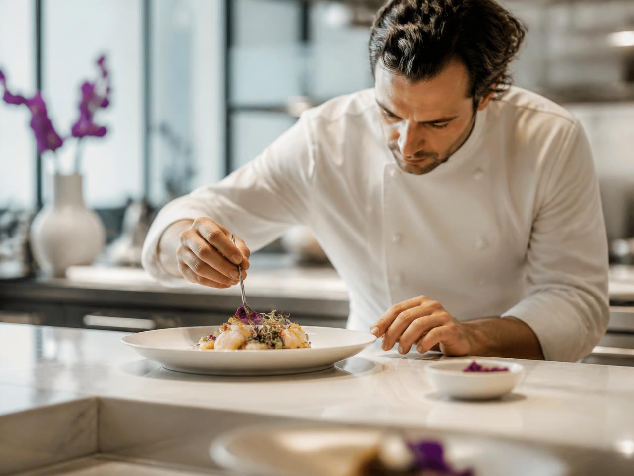 Campanha gastronômica profissional criada com IA