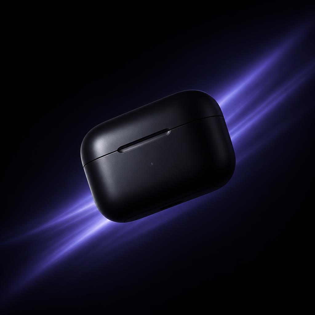 Produto de tecnologia com luz cênica criado com IA